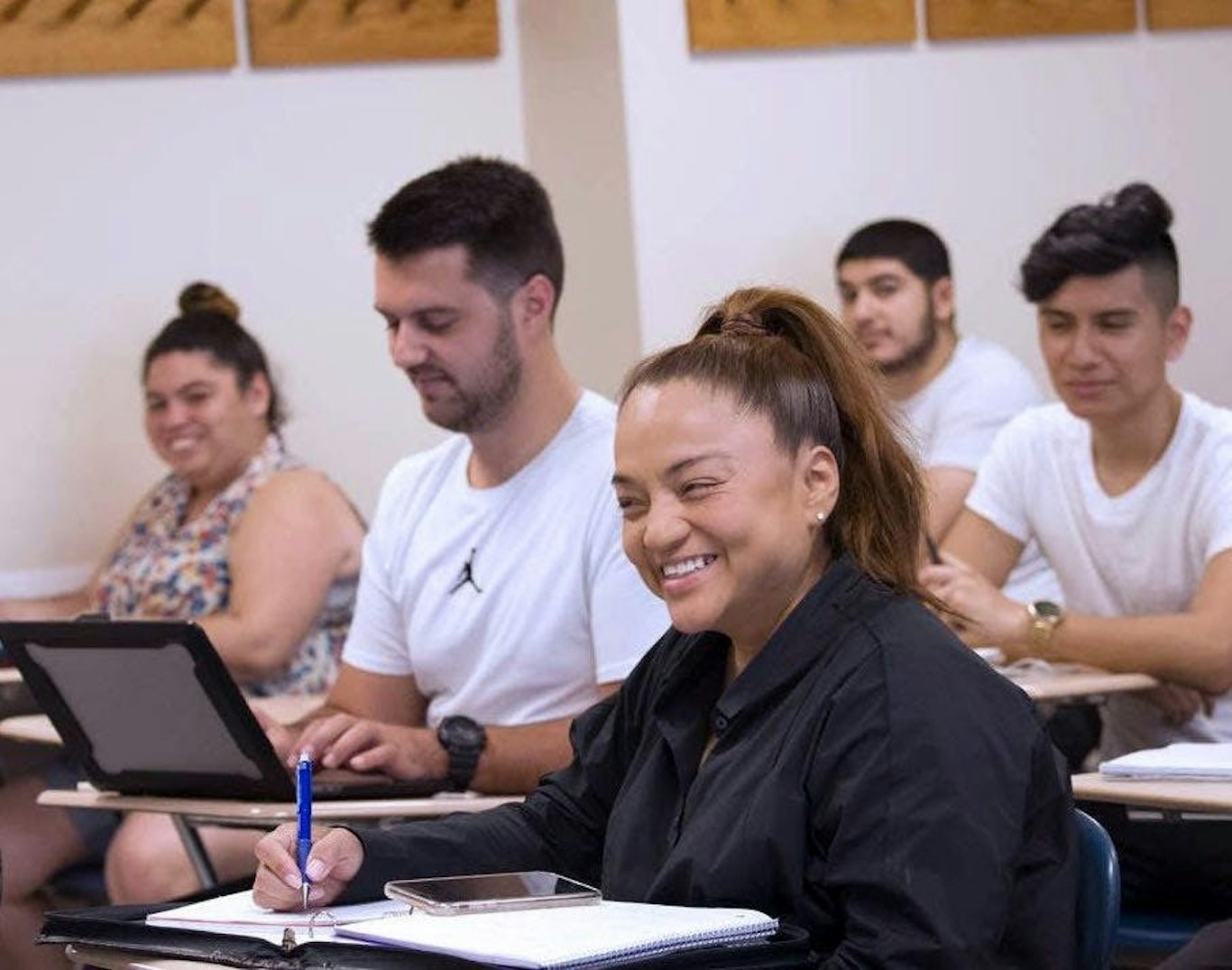 Kingsborough Community College students in class