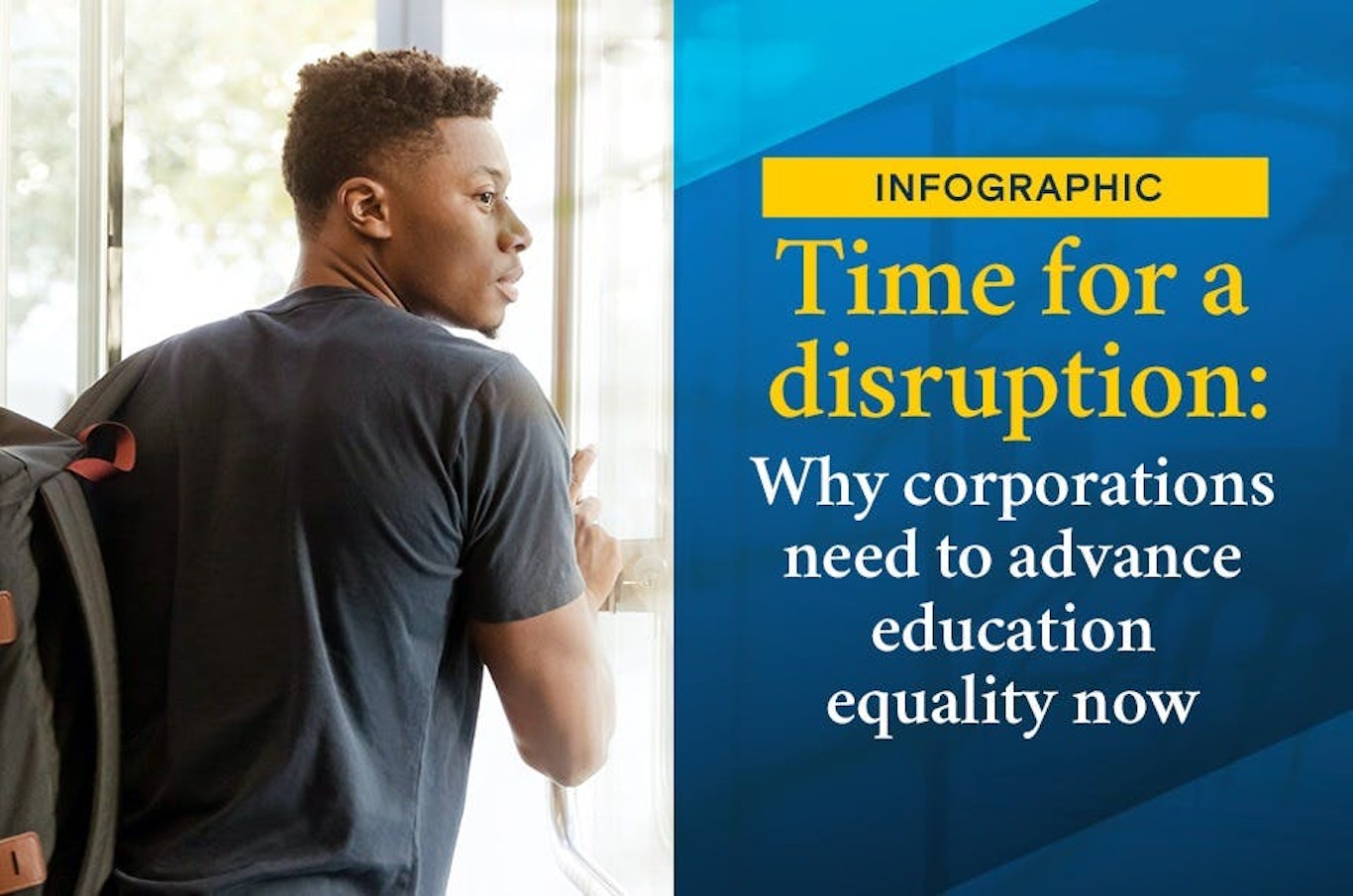 time for a disruption infographic blog header image